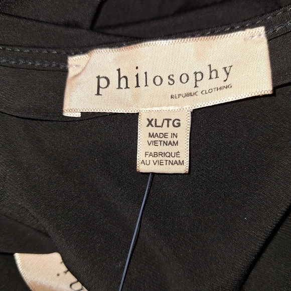 Philosophy XL  black blouse - Picture 5 of 5